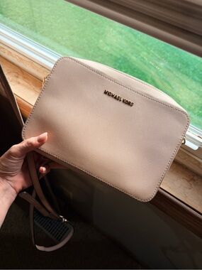 Michael Kors Blush Pink Leather Crossbody Bag